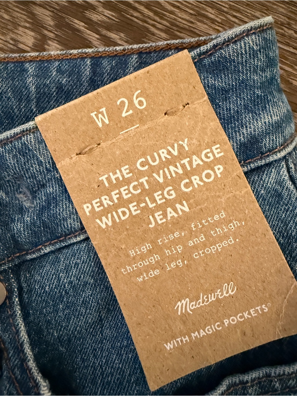 Madewell The Curvy Perfect Vintage Wide Leg Crop Jean New - Picture 2 of 5